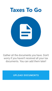 Upload documents screen